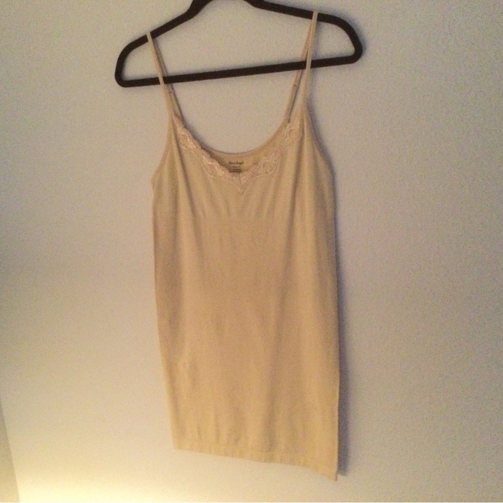 2 Nylon Spandex Slips black and nude
